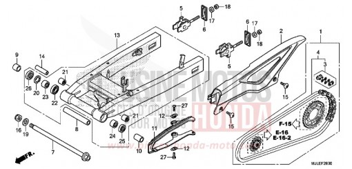 SCHWINGENARM NC750SE de 2014